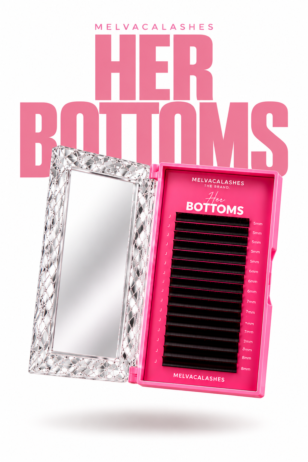 HER BOTTOMS | 0.05 J Curl Easy Fan Bottom Lash Tray (5–8mm Mixed)